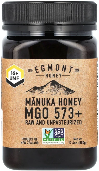 Egmont Honey Manuka Honey Raw And Unpasteurized 573+ MGO 17.6 oz (500 g) 1팩, 1개 - 쿠팡
