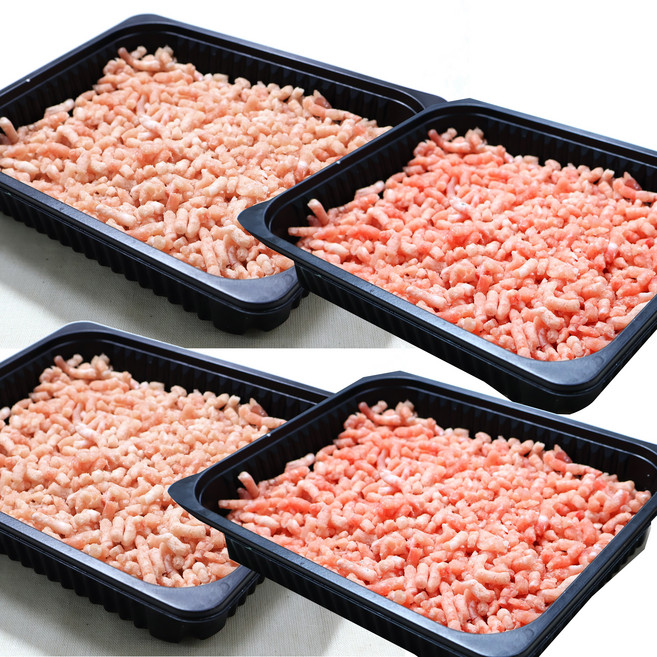 고맛탱 소 1KG +돈 1KG 다짐육 세트 총 2KG 떡갈비 미트볼 주말배송 가능, 2개