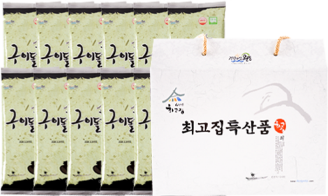 최고집 조미(들기름)구이돌김 반절 7매 12봉(박스), 12개