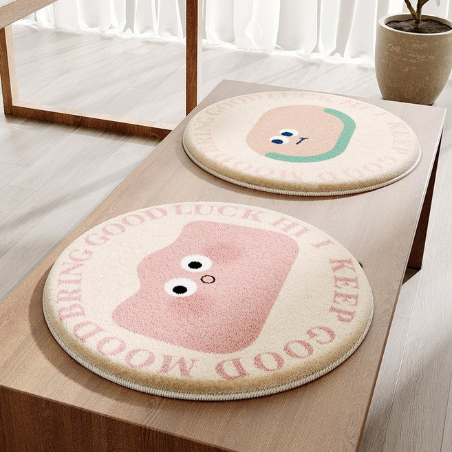 해피유통 귀여운 동물 캐릭터 디자인 어린이 및 성인용 매트 소파용 방석 쿠션, 30*30센티미터., 25