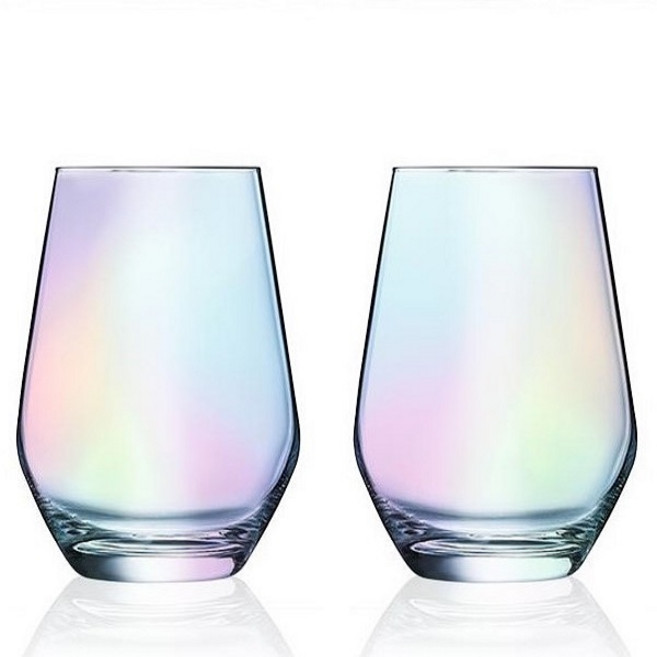 오로라 쥴리엣 유리컵 쥬스컵 홈카페 400ml / 2P세트