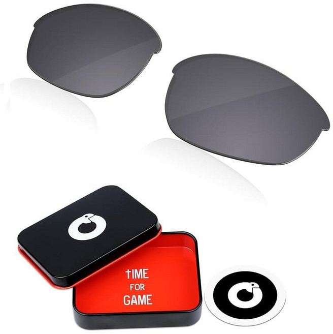 OWORK 오클리 플랙 재킷 63mm 선글라스용 1.8MM 폴리카보네이트 교체 렌즈 - 이리듐 블랙 307380