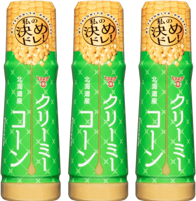 훈도킨 크리미 옥수수 콘 드레싱 180ml x 3개 샐러드 소스, 훈도킨 간장 크림 콘 드레싱 180ml × 3개