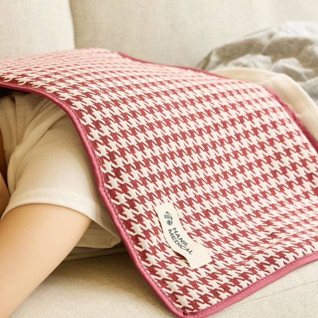 한일의료기 전기 온열 찜질기 찜질매트, 레드