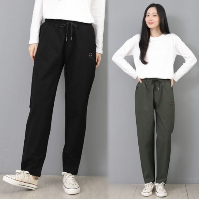[오지다] 세상편한 여성 스판 면바지