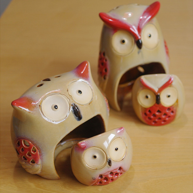 퍼니팬시 복 부엉이 가족 캔들홀더, 엄마 부엉이