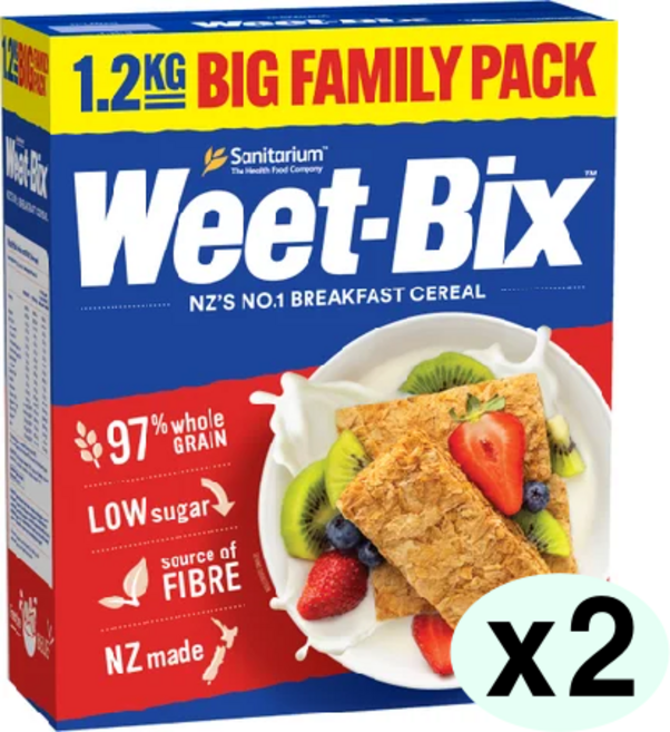 Weet-Bix 위트빅스 오리지널 통곡물 시리얼, 1.2kg, 2개