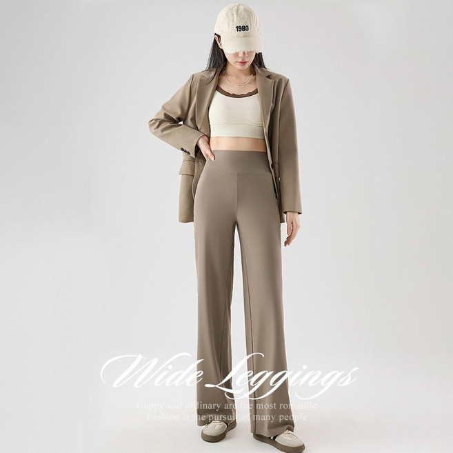 [순이야] C.여성 Y존 부각없는 롱 와이드 레깅스 요가복 필라테스복