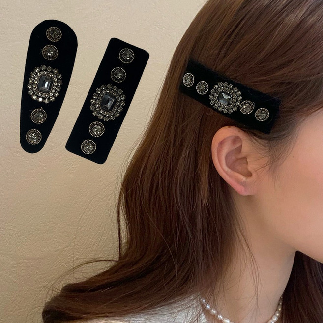 미다미 벨벳 예프 클래식 큐빅 블랙 똑핀