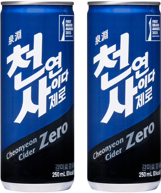 천연사이다 제로, 250ml, 30개