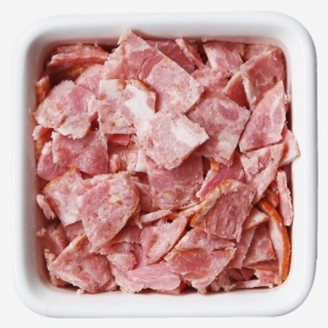 에스푸드 베이컨탑핑(20mm) 냉동 아이스박스+드라이아이스포함, 1kg, 4개