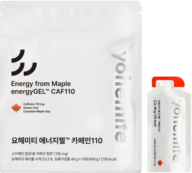 요헤미티 에너지젤 카페인110, 10개, 40g - 쿠팡