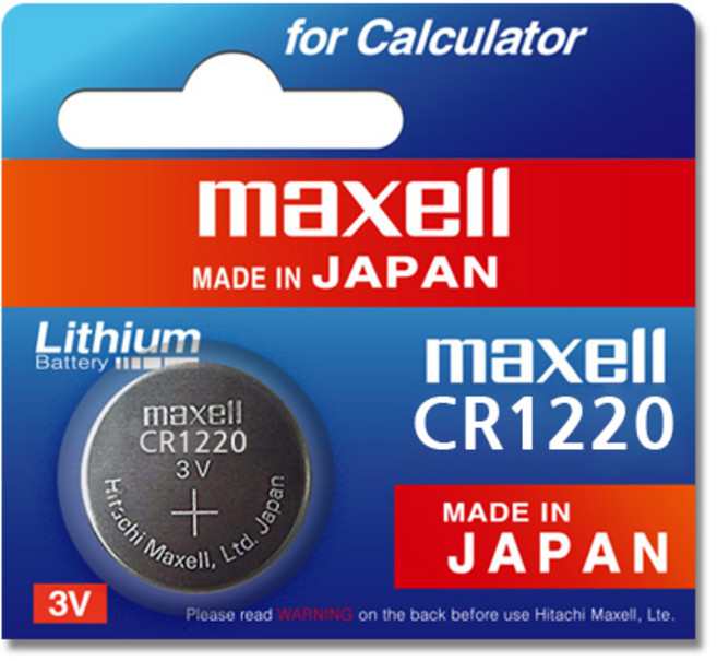 맥셀 CR1220 리튬 코인 전지 1개, 1개입
