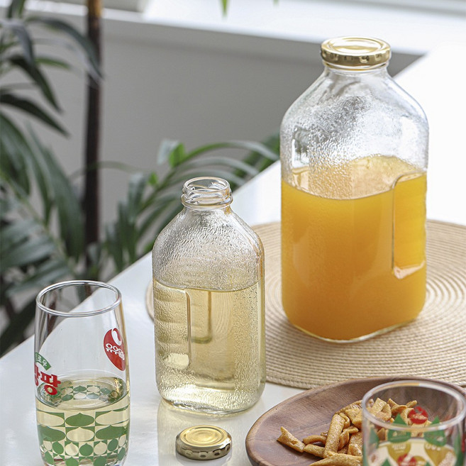 옛날 델몬트병 추억의 쥬스 유리병 500ml 1.5L