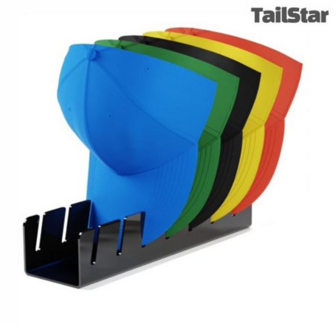 테일스타 아크릴 모자 진열대, 블랙, 2개