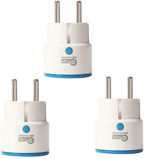 NEO Coolcam Z WAVE PLUS EU 플러그 스마트 전원 소켓 홈 오토메이션 알람 시스템 ZWave 868.4MHz 비디오, 1개, 색상: 3. 3 pcs