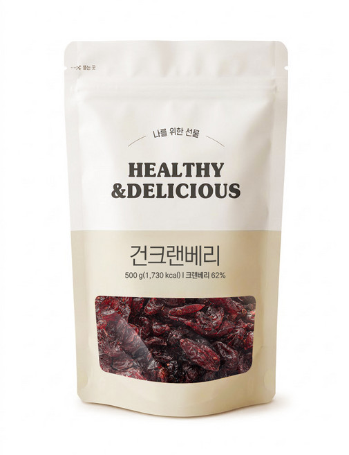 새콤달콤 미국산 건크랜베리, 1개, 500g