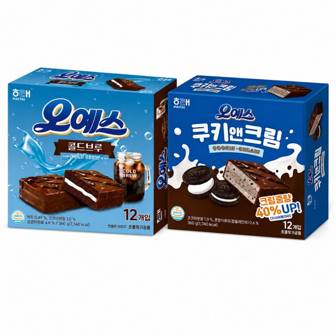 해태 오예스 콜드브루+쿠키앤크림, 1개