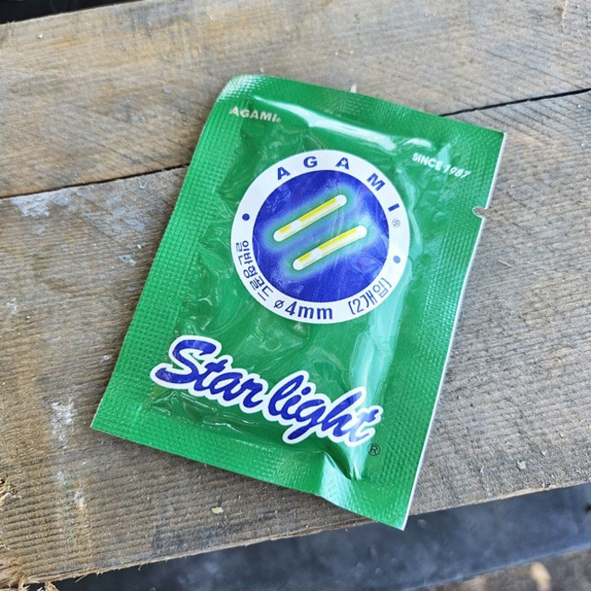 도원피싱 아가미 케미라이트 일자형 케미 2개입 4mm 밤낚시, 아가미케미 방울형 1개입 (4mm), 1개