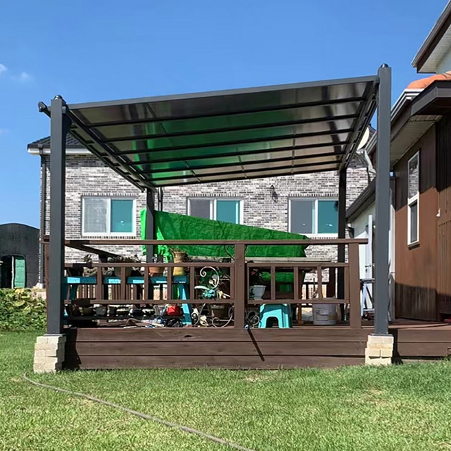 리자드 독립형 알루미늄 단독주택 농막 조립식 렉산 파고라 캐노피 차양막, PC1005 폭 3.5m