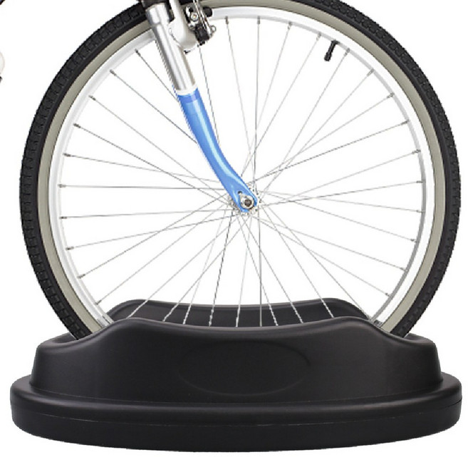 자전거 앞바퀴 받침대 실내 고정 로라 거치대 보관 고정, 블랙, 1개