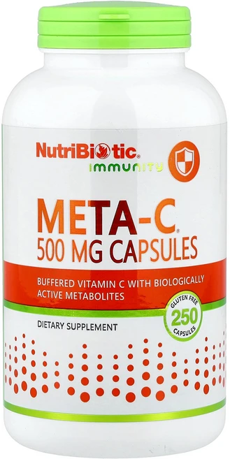 NutriBiotic 면역력 Meta-C® 캡슐 250정 NutriBiotic (뉴트리바이오틱), NutriBiotic, 면역력, Meta-C®, 캡슐, 1개 - 쿠팡