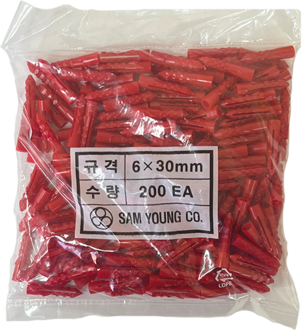 드림공간 칼브럭 칼부럭 콘크리트 시멘트벽 칼블럭, 200개, 레드