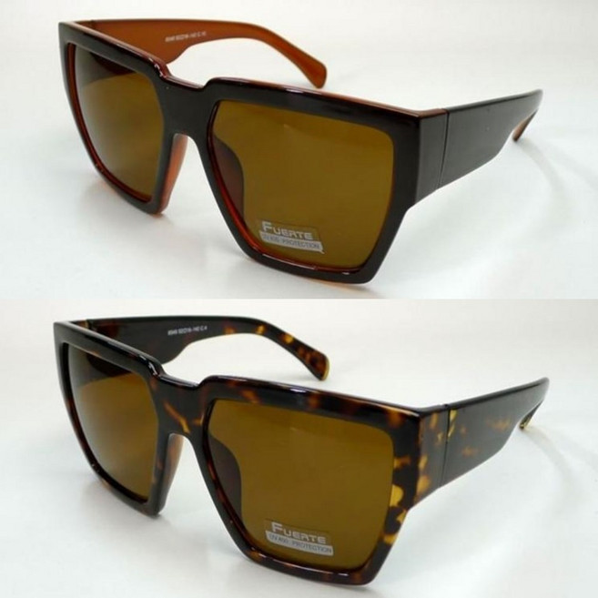 남여 공용 남자 여자 사각 멋있는 투톤 브라운 렌즈 선그라스 패션 커플 썬그라스 선글라스 549