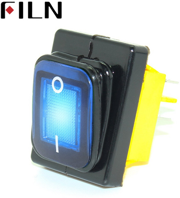 동결 220V 스위치 IP68 LED 로커 30A 빨간색 OFF 방수 해양 헤비 T85 ON 녹색 FILN 토글 듀티 KCD4 파란색, d, 110v, 1개