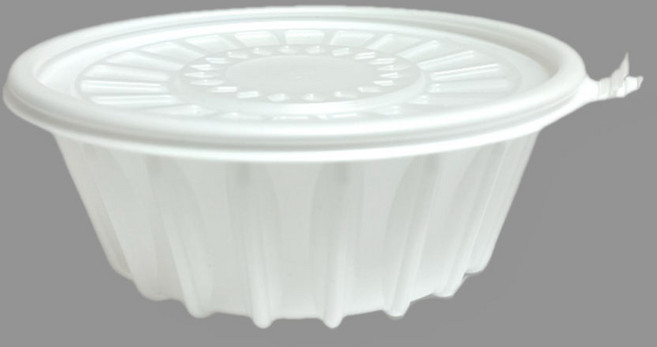 냉면 용기 소 195x65 1050ml 뚜껑+용기 백색 300개 세트