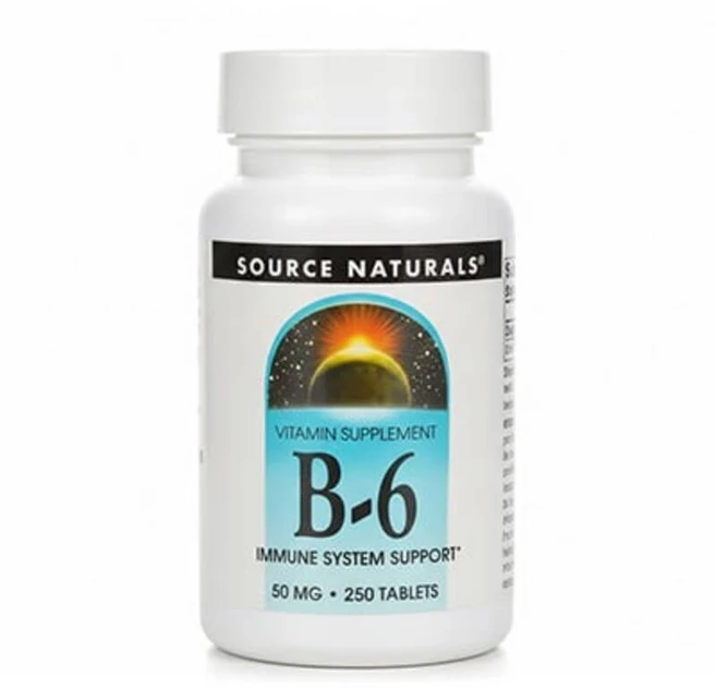 Source Naturals 소스내추럴스 비타민 B-6 50mg 250 타블렛 비타민B 영양제, 1개, 250정 - 쿠팡