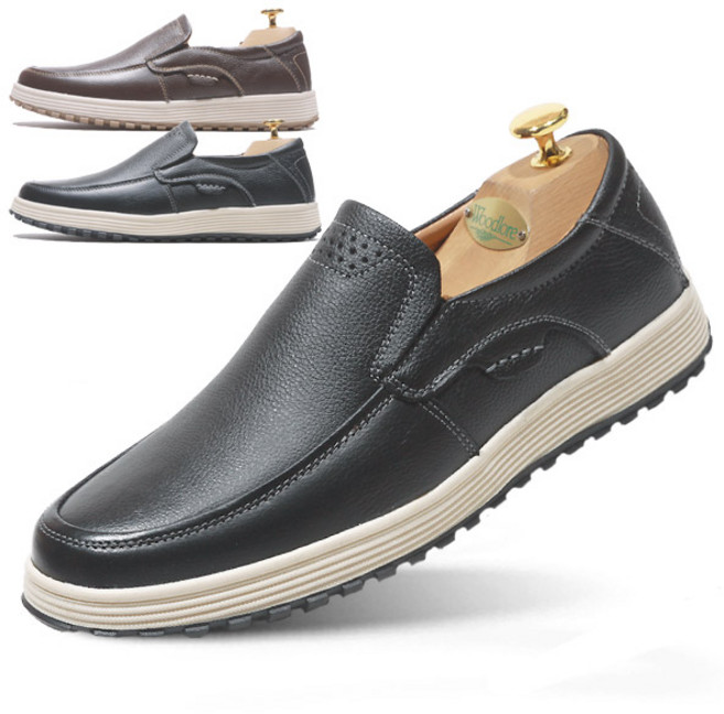 행텐 남자 소가죽 캐주얼 로퍼 슬립온 캐주얼화 컴포트슈즈 남성화 JD043