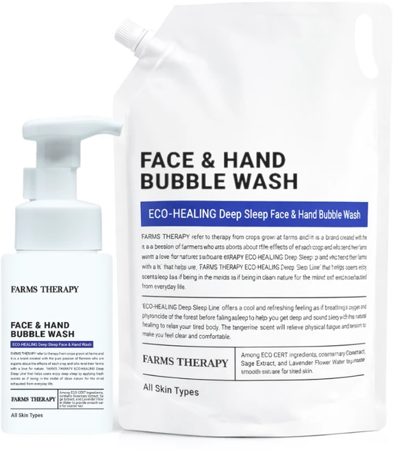 팜스테라피 에코 힐링 딥 슬립 페이스 앤 핸드 버블워시 280ml+2L 셋트, 1개, 2.28L - 쿠팡
