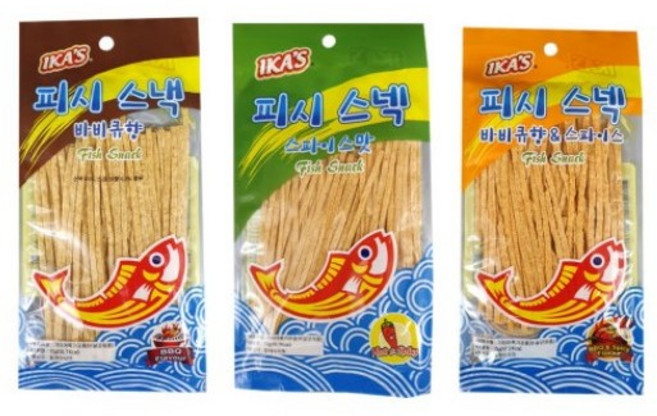 피시 스넥 바비큐향 앤 스파이스맛, 13g, 48개