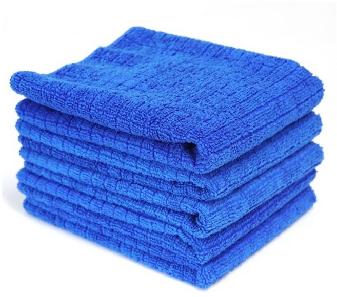 더조은 미소진 극세사 경편 바둑 걸레 다용도 블루 40*60 20장 10장, 10개