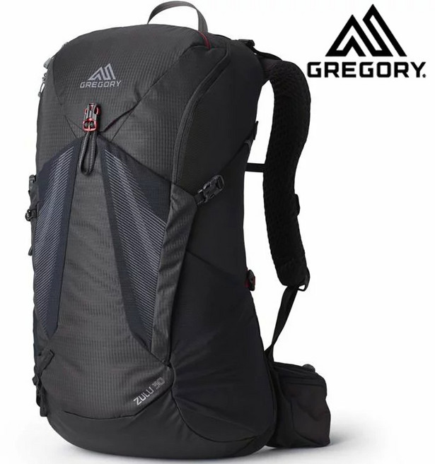Gregory 30L 新款 ZULU 登山背包 附雨套 【野外營】 健行背包 GG145291, 火山黑
