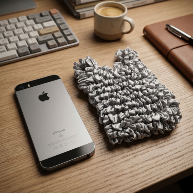 늘어나는 펄 요술 장바구니 손 가방 스몰, 실버, 1개