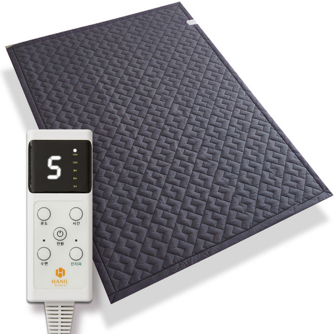 [25년 신제품] 한일의료기 워셔블 탄소매트 카본 전기매트, 라이트 2인용 (150X200cm), 챠콜네이비/히든하트