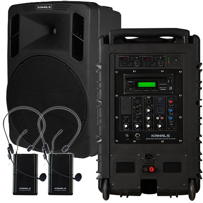 BK1260 700W 충전식앰프 이동식앰프 휴대용스피커 포터블엠프, 선택3:본체 헤드셋 헤드셋