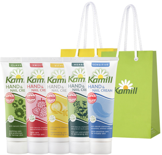 카밀 미니 핸드크림 5종 세트+ 밀크츄증정, 1개, 150ml