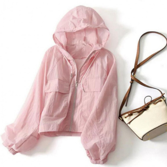 세미크롭 바스락 바람막이 2컬러 여성용 가을 아우터 고프코어룩 가벼운 점퍼 데일리 집업