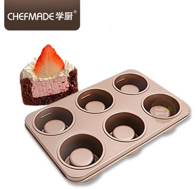 쉐프메이드 티그레펜 보울케이크틀 6구, 1개