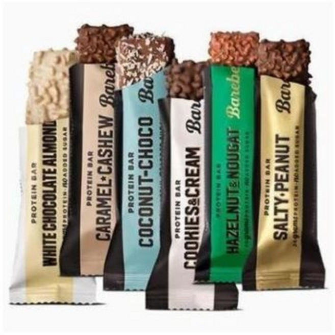 베어벨스 프로틴바 BAREBELLS PROTRIN BARS 12PACK, VEGAN HAZELNUT NOUGAT, 55g