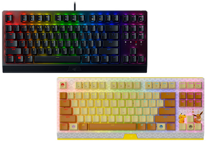 Razer 雷蛇 BlackWidow V3 TKL 黑寡婦蜘蛛幻彩版 電競機械鍵盤, 一般版-英文綠軸
