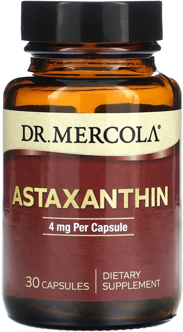 Dr. Mercola 아스타잔틴 4mg 캡슐 30정, Dr Mercola 아스타잔틴 4mg 캡슐 30정, 1개 - 쿠팡