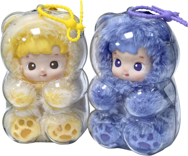 하치푸푸 인형 투명 보호케이스(인형미포함), 1개