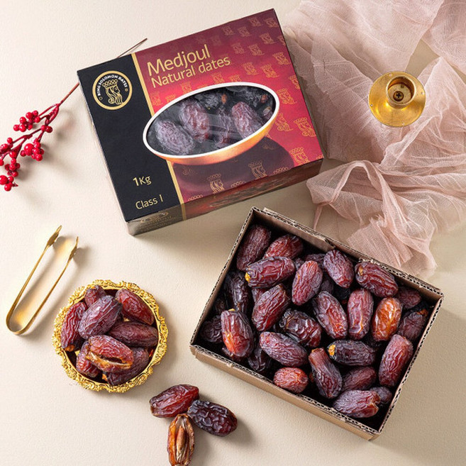 촉촉 달콤 대추야자 1kg 킹솔로몬 메드줄 데이츠 이스라엘 건과일, 1개