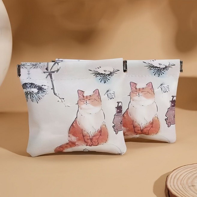 [소+대 SET] 제이앤 미니 파우치 자석 가죽파우치 다용도 생리대 화장품수납