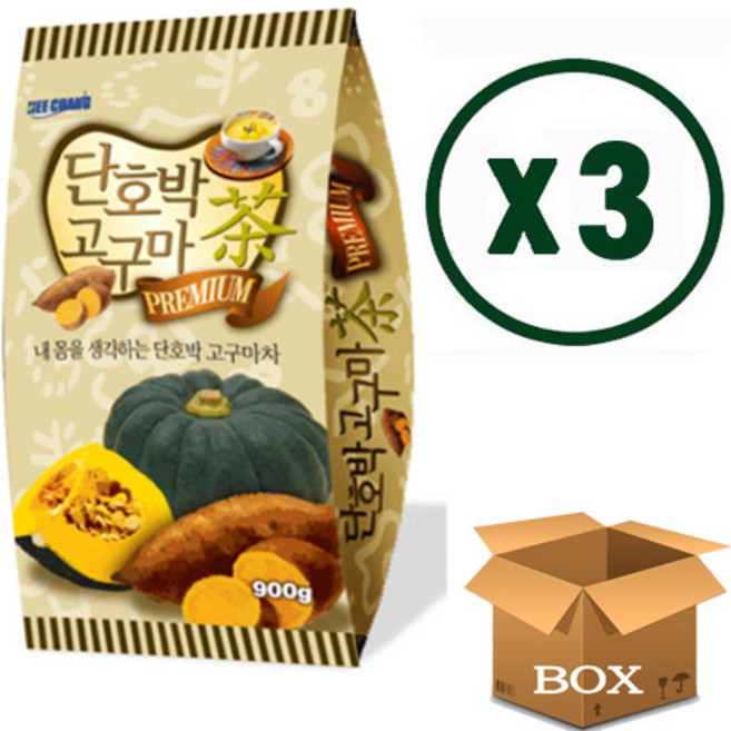 희창 단호박고구마차 900g식사대용 천마차, 900g, 3개, 1개입, 900g