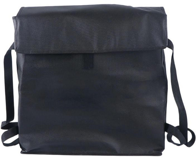 GHSHOP 단열 피자 배달 가방 워머 팩 견고한 접이식 다용도 대용량 피자 캐리어 단열 가방 식품 서비스용, 부직포, 검은색